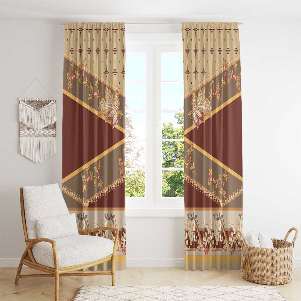 Mughal Empire Motif Unique Window Curtain