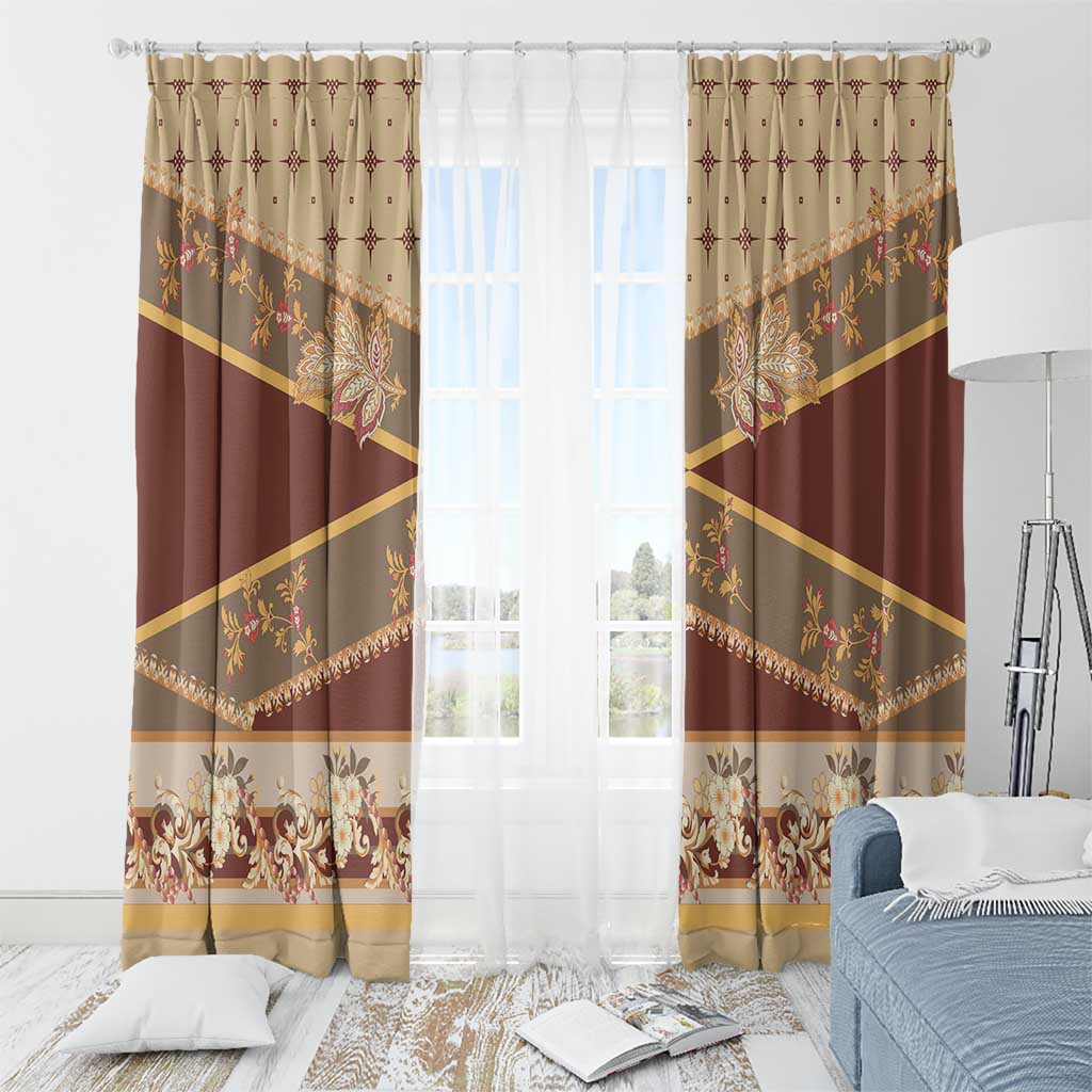 Mughal Empire Motif Unique Window Curtain