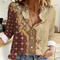 Mughal Empire Motif Unique Women Casual Shirt