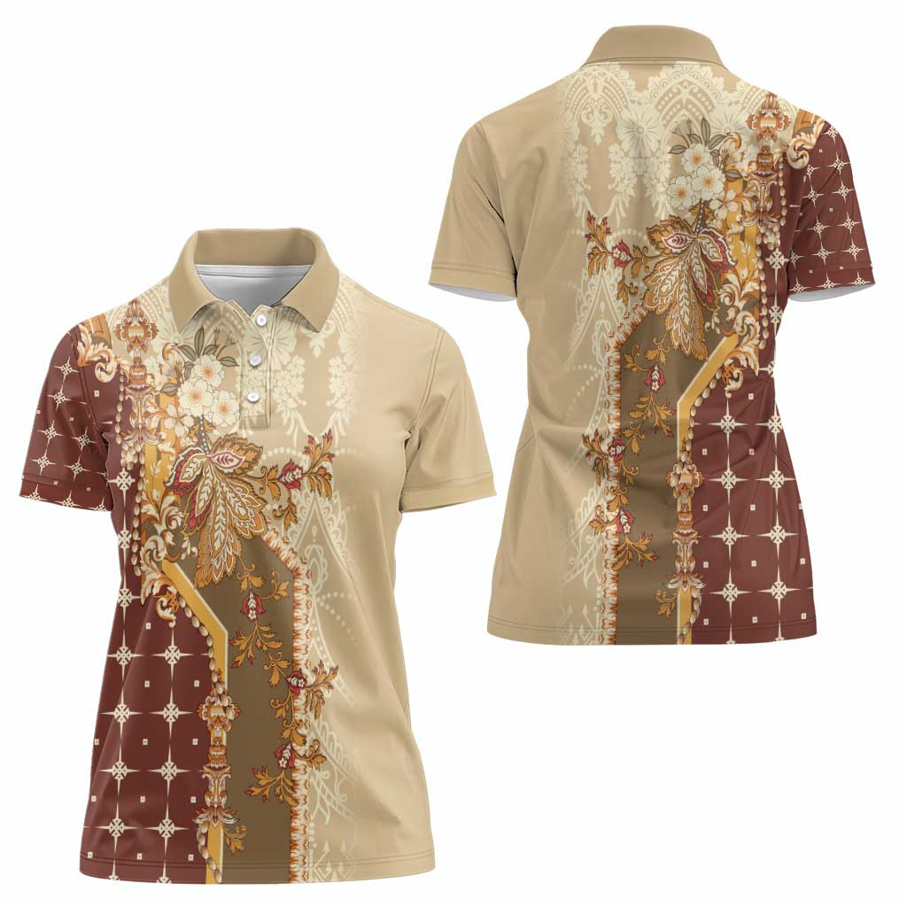 Mughal Empire Motif Unique Women Polo Shirt