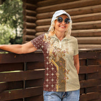 Mughal Empire Motif Unique Women Polo Shirt