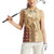 Mughal Empire Motif Unique Women Sleeveless Polo Shirt