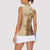 Mughal Empire Motif Unique Women Sleeveless Polo Shirt