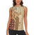 Mughal Empire Motif Unique Women Sleeveless Polo Shirt