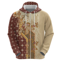 Mughal Empire Motif Unique Zip Hoodie