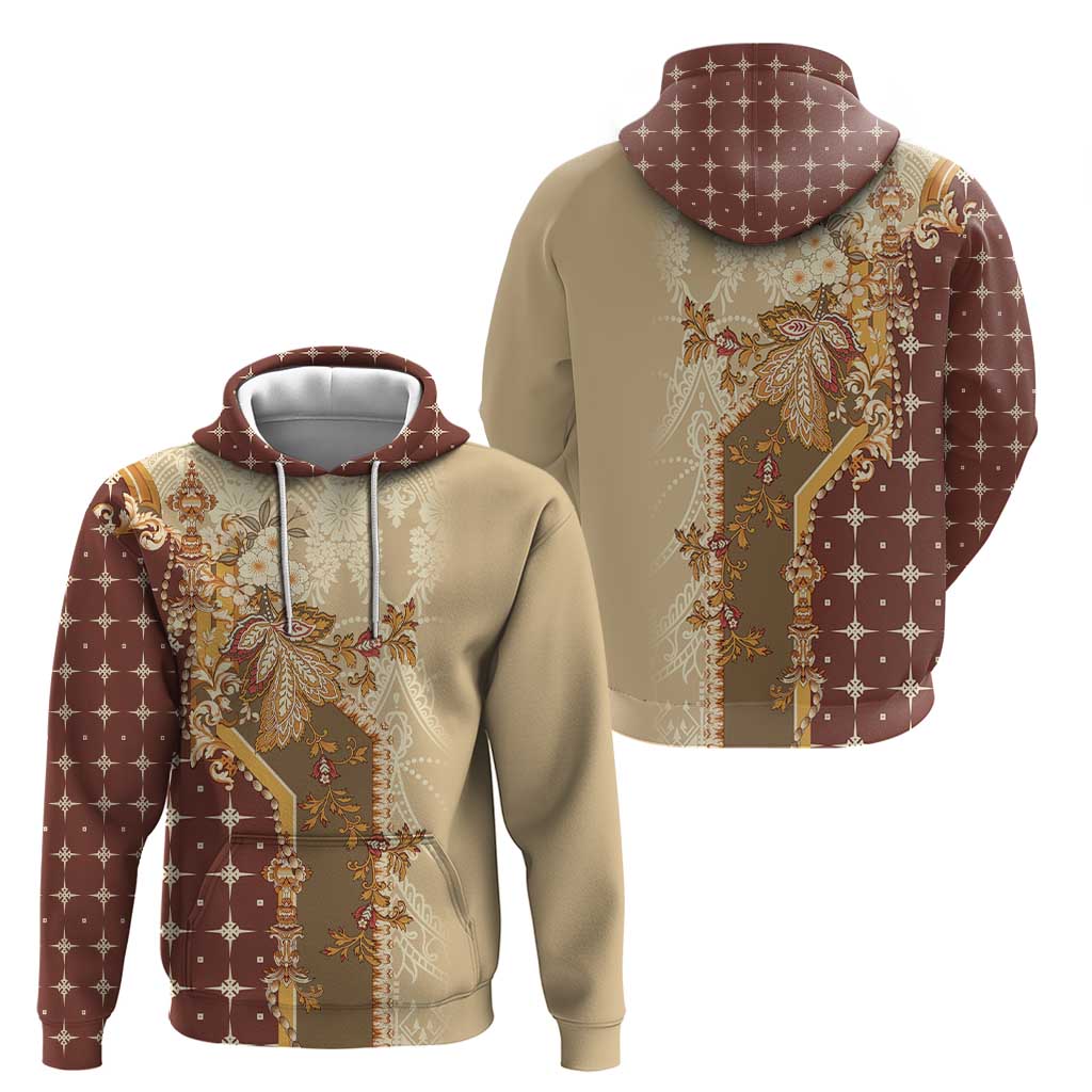 Mughal Empire Motif Unique Zip Hoodie