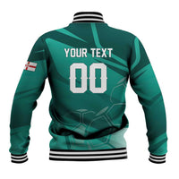 Custom Football 2026 Northern Ireland Baseball Jacket Green and White Army