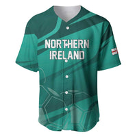 Custom Football 2026 Northern Ireland Baseball Jersey Green and White Army