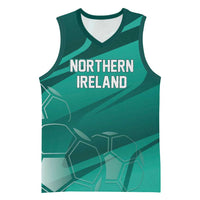 Custom Football 2026 Northern Ireland Basketball Jersey Green and White Army