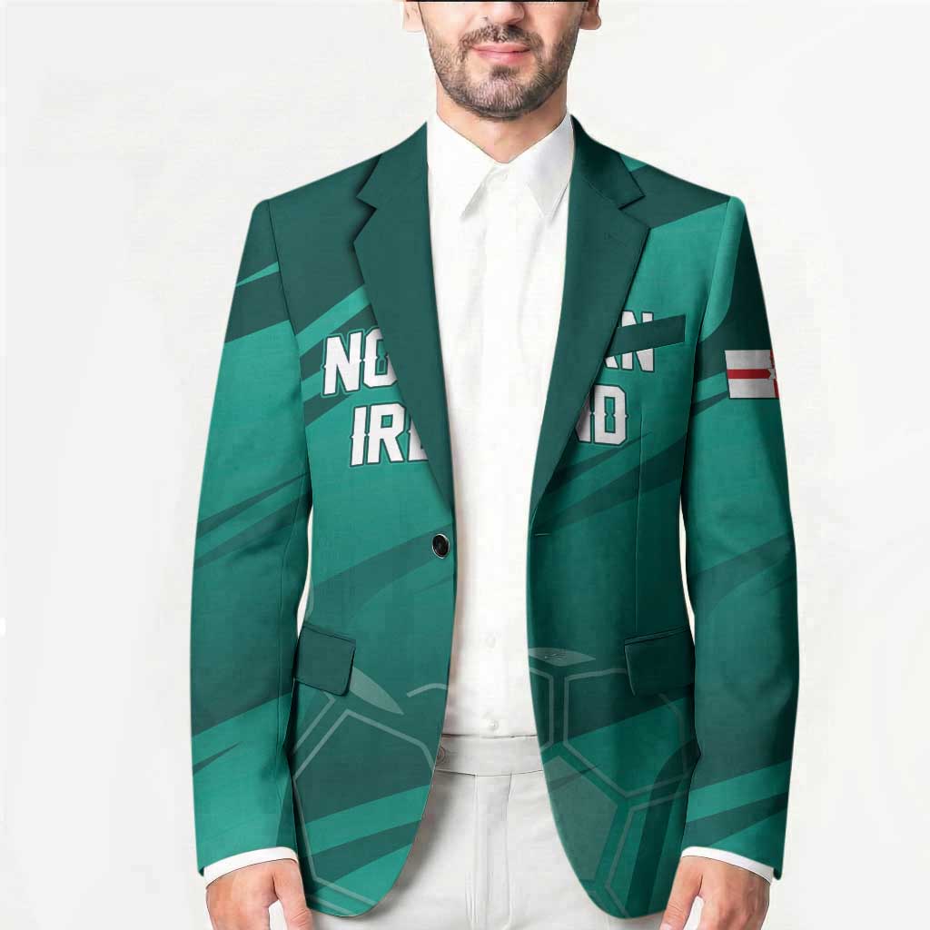 Custom Football 2026 Northern Ireland Blazer Green and White Army