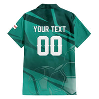 Custom Football 2026 Northern Ireland Hawaiian Shirt Green and White Army