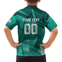 Custom Football 2026 Northern Ireland Hawaiian Shirt Green and White Army