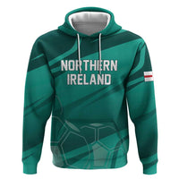 Custom Football 2026 Northern Ireland Hoodie Green and White Army
