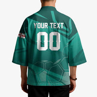 Custom Football 2026 Northern Ireland Kimono Green and White Army