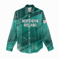 Custom Football 2026 Northern Ireland Women Casual Shirt Green and White Army