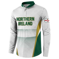 Custom Football 2026 Northern Ireland Button Sweatshirt GAWA Norn Iron Go Champion