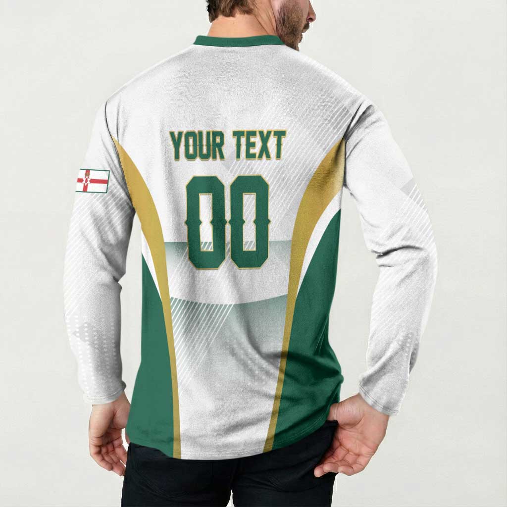 Custom Football 2026 Northern Ireland Button Sweatshirt GAWA Norn Iron Go Champion
