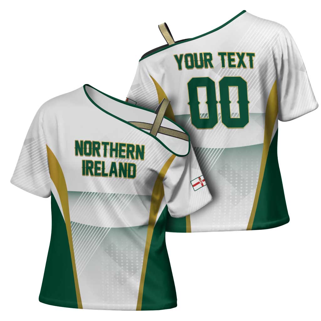 Custom Football 2026 Northern Ireland Cross Shoulder Shirt GAWA Norn Iron Go Champion