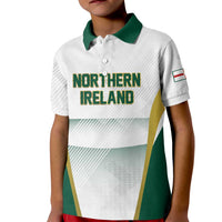 Custom Football 2026 Northern Ireland Kid Polo Shirt GAWA Norn Iron Go Champion