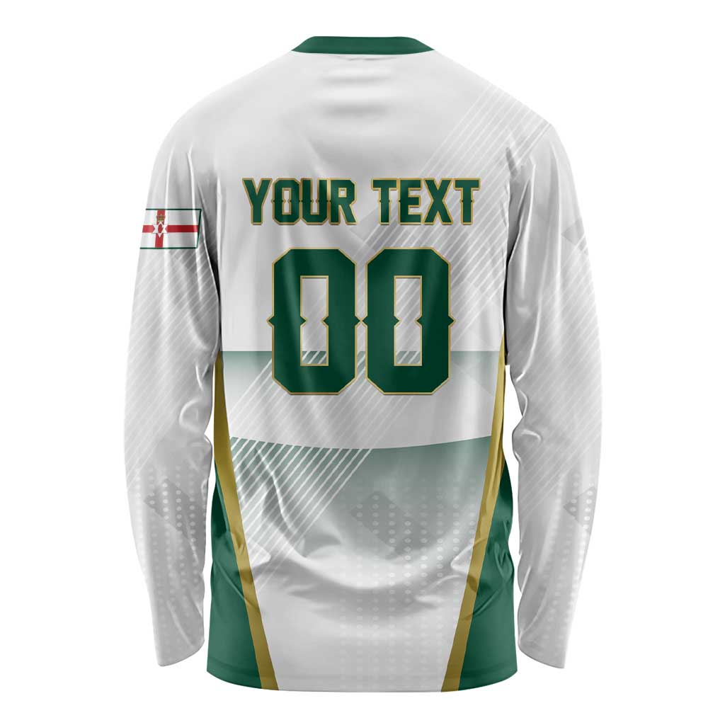 Custom Football 2026 Northern Ireland Long Sleeve Shirt GAWA Norn Iron Go Champion