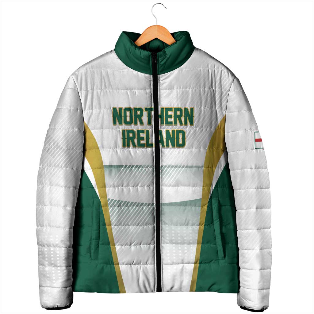 Custom Football 2026 Northern Ireland Padded Jacket GAWA Norn Iron Go Champion