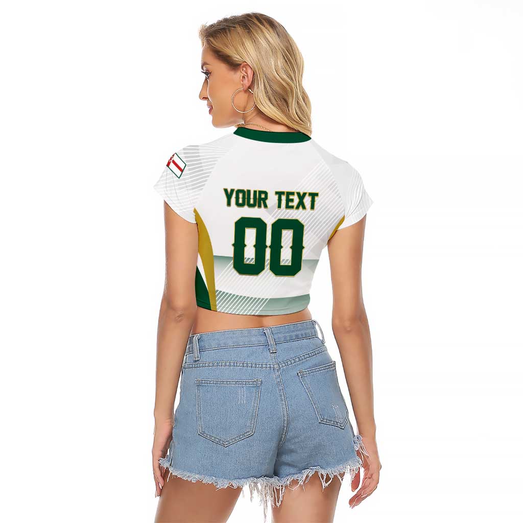 Custom Football 2026 Northern Ireland Raglan Cropped T Shirt GAWA Norn Iron Go Champion