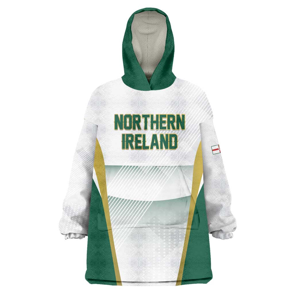 Custom Football 2026 Northern Ireland Wearable Blanket Hoodie GAWA Norn Iron Go Champion