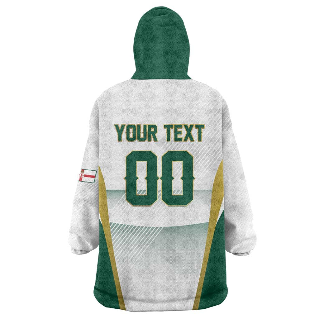 Custom Football 2026 Northern Ireland Wearable Blanket Hoodie GAWA Norn Iron Go Champion