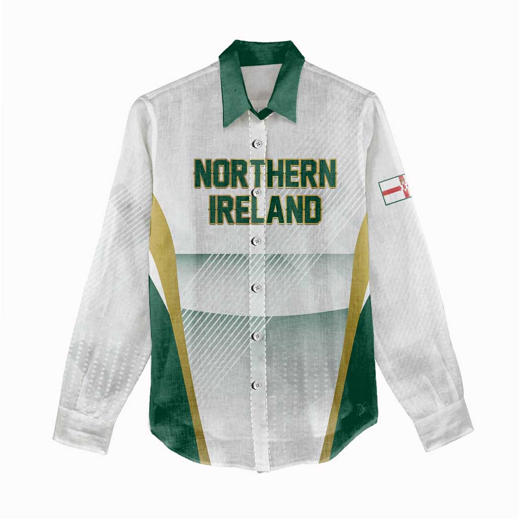 Custom Football 2026 Northern Ireland Women Casual Shirt GAWA Norn Iron Go Champion