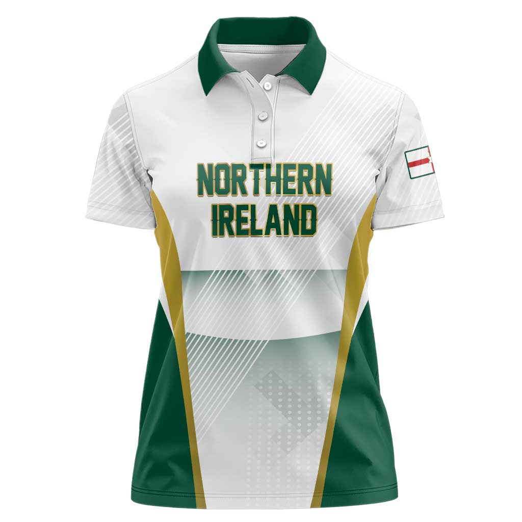 Custom Football 2026 Northern Ireland Women Polo Shirt GAWA Norn Iron Go Champion
