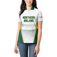 Custom Football 2026 Northern Ireland Women Polo Shirt GAWA Norn Iron Go Champion