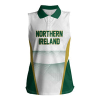 Custom Football 2026 Northern Ireland Women Sleeveless Polo Shirt GAWA Norn Iron Go Champion