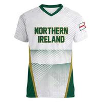Custom Football 2026 Northern Ireland Women V-Neck T-Shirt GAWA Norn Iron Go Champion