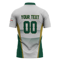 Custom Football 2026 Northern Ireland Zipper Polo Shirt GAWA Norn Iron Go Champion