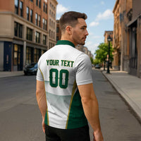 Custom Football 2026 Northern Ireland Zipper Polo Shirt GAWA Norn Iron Go Champion