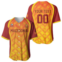Custom Football 2026 Macedonia Baseball Jersey The Red Devils Go Glory