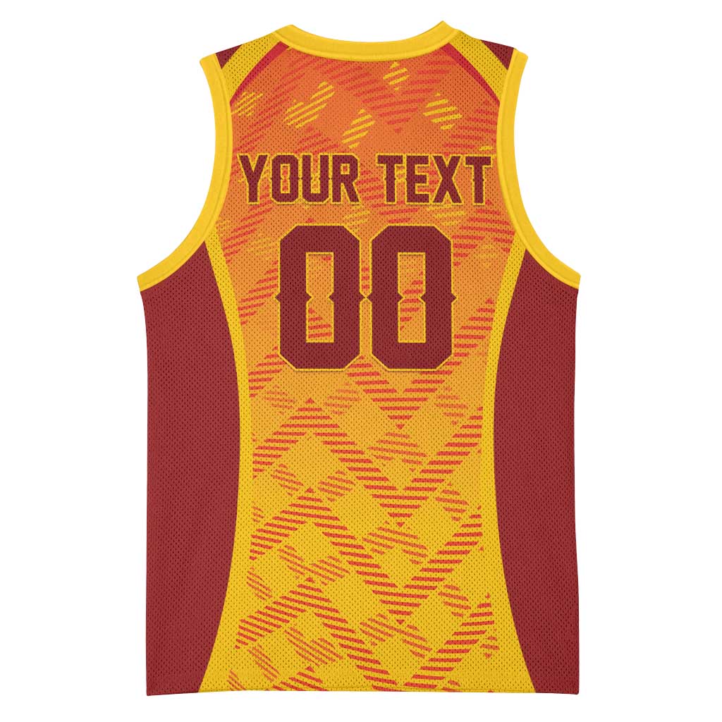 Custom Football 2026 Macedonia Basketball Jersey The Red Devils Go Glory