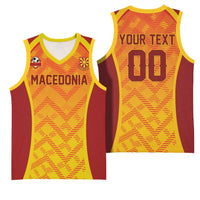 Custom Football 2026 Macedonia Basketball Jersey The Red Devils Go Glory