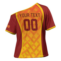 Custom Football 2026 Macedonia Cross Shoulder Shirt The Red Devils Go Glory