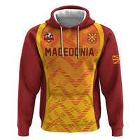 Custom Football 2026 Macedonia Hoodie The Red Devils Go Glory