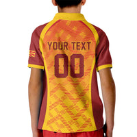 Custom Football 2026 Macedonia Kid Polo Shirt The Red Devils Go Glory