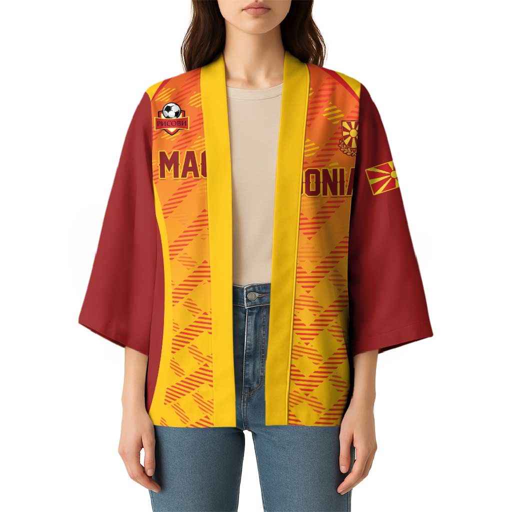 Custom Football 2026 Macedonia Kimono The Red Devils Go Glory