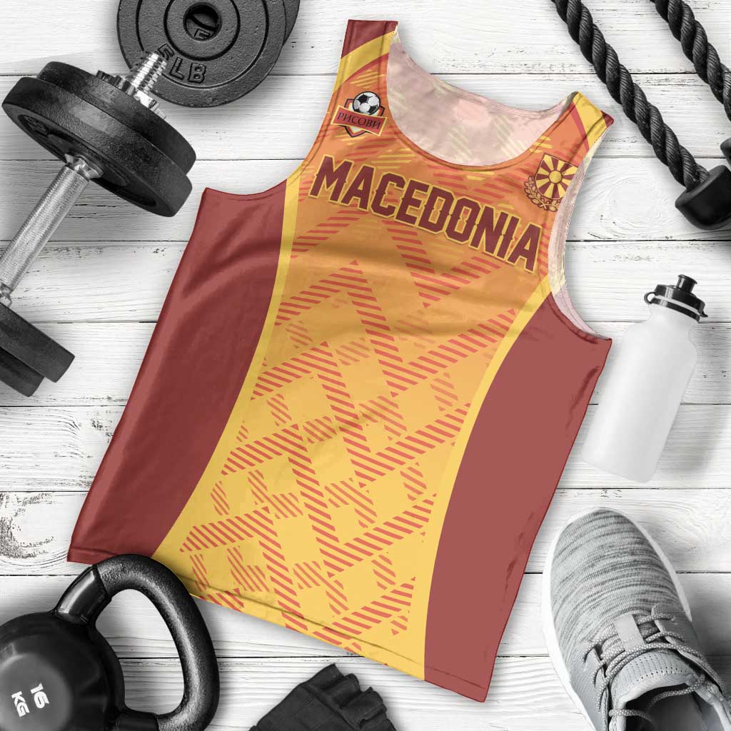 Custom Football 2026 Macedonia Men Tank Top The Red Devils Go Glory