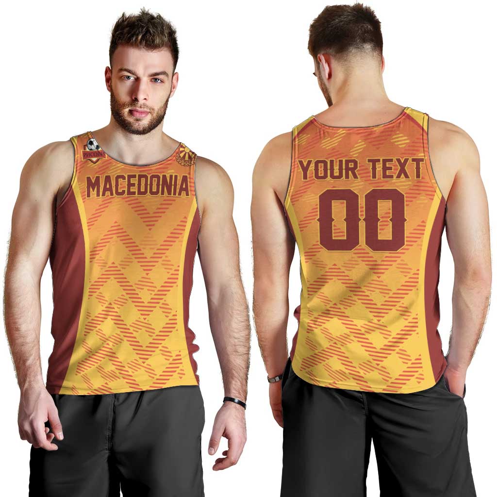 Custom Football 2026 Macedonia Men Tank Top The Red Devils Go Glory