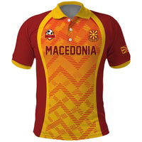 Custom Football 2026 Macedonia Polo Shirt The Red Devils Go Glory
