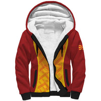 Custom Football 2026 Macedonia Sherpa Hoodie The Red Devils Go Glory