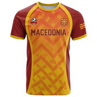 Custom Football 2026 Macedonia T Shirt The Red Devils Go Glory