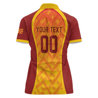 Custom Football 2026 Macedonia Women Polo Shirt The Red Devils Go Glory