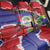 Belize 501 Tropical Black Orchid Back Car Seat Cover Grunge Stylized