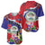 Personalised Belize 501 Tropical Black Orchid Baseball Jersey Grunge Stylized